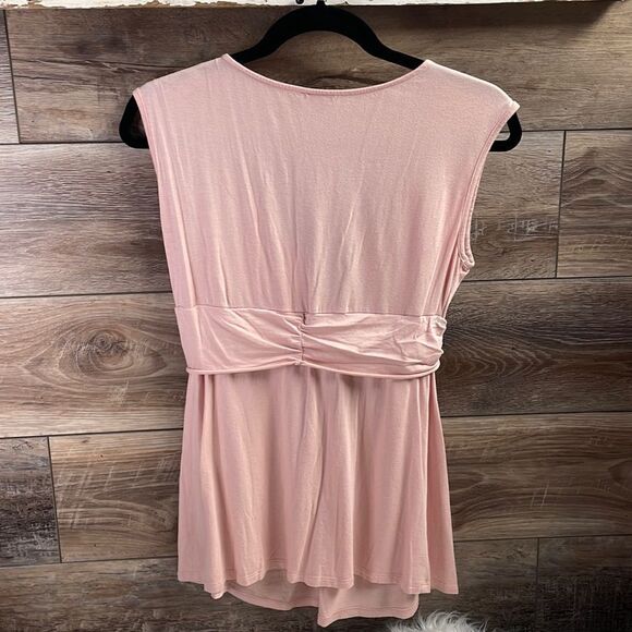 Boston Proper Ladies Pink Vneck Blouse, Size Small, Pink - Picture 5 of 5